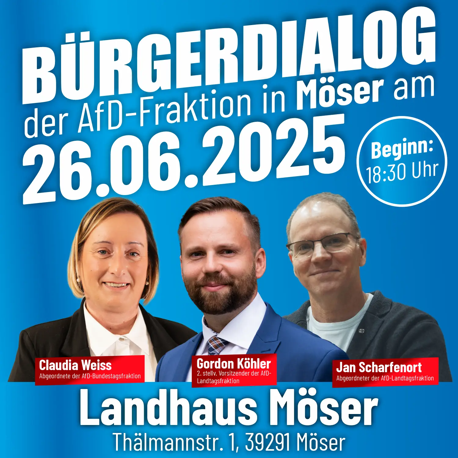 Bürgerdialog der AfD-Fraktion in Möser