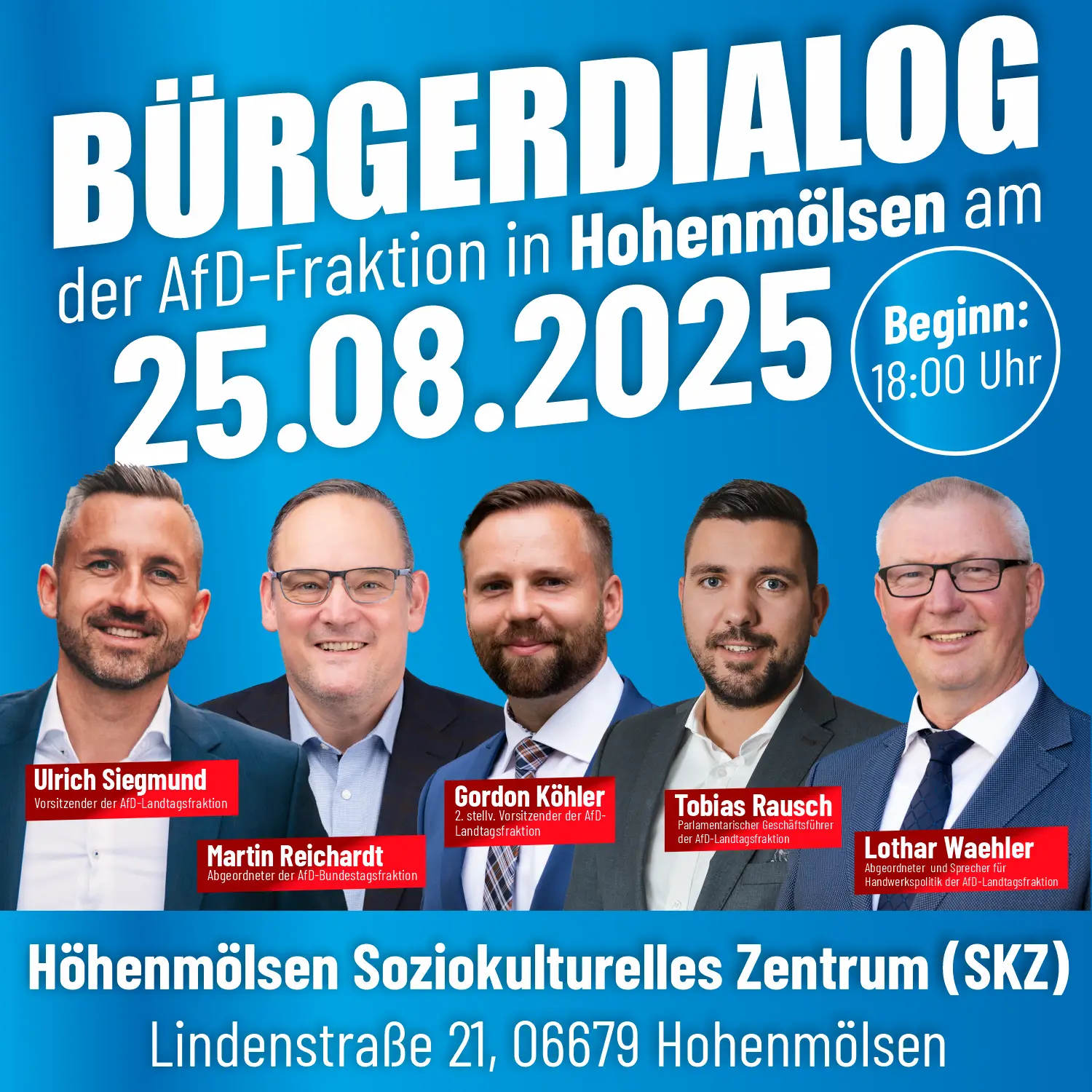 Bürgerdialog der AfD-Fraktion in Hohenmölsen